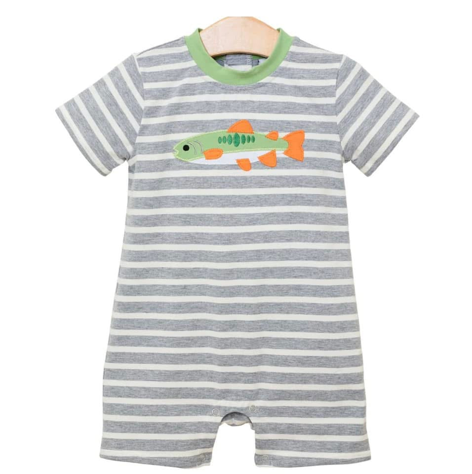 Gone Fishing Boys Romper