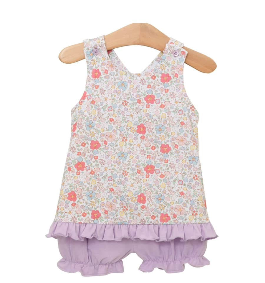 Summer Floral Swing Back Bloomer Set