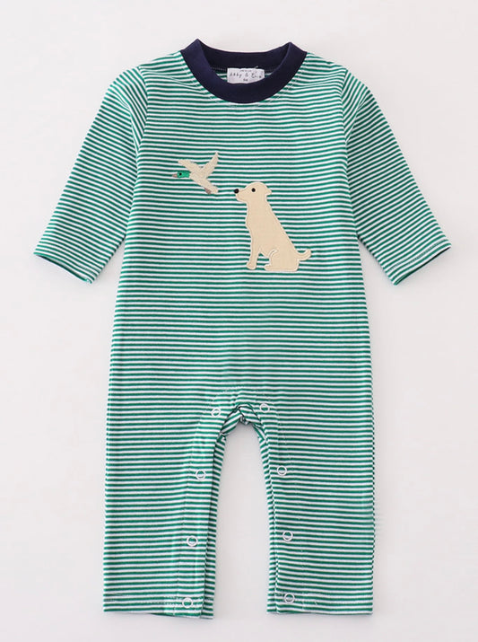 Yellow Lab Mallard Romper