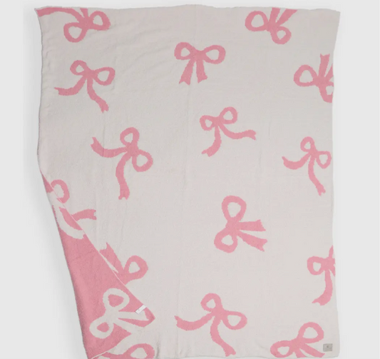 Pink Bow Blanket