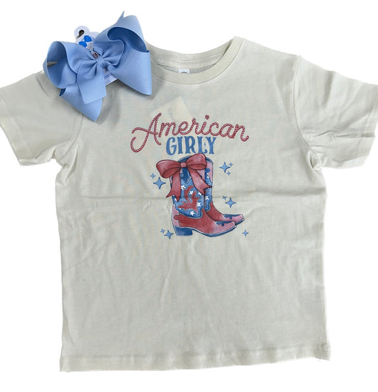 American Girly Boots Tshirt