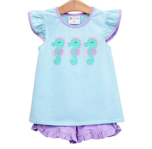 Seahorse Flutter Shorts Set