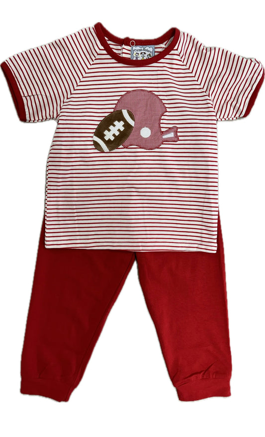 Red Football Boys Jogger Set