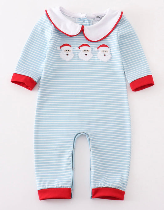 Santa Trio Boys Romper