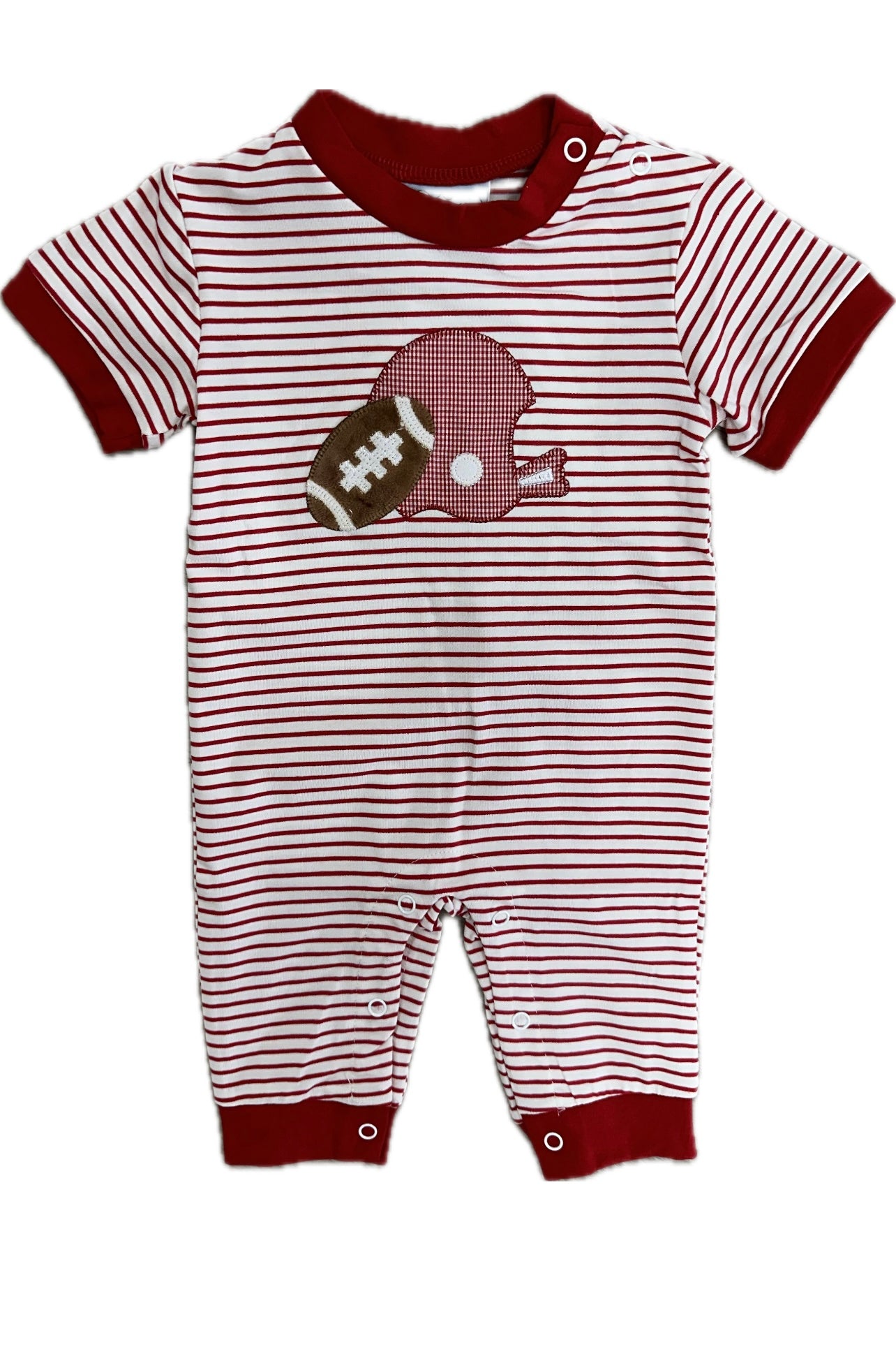 Red Football Boys Romper