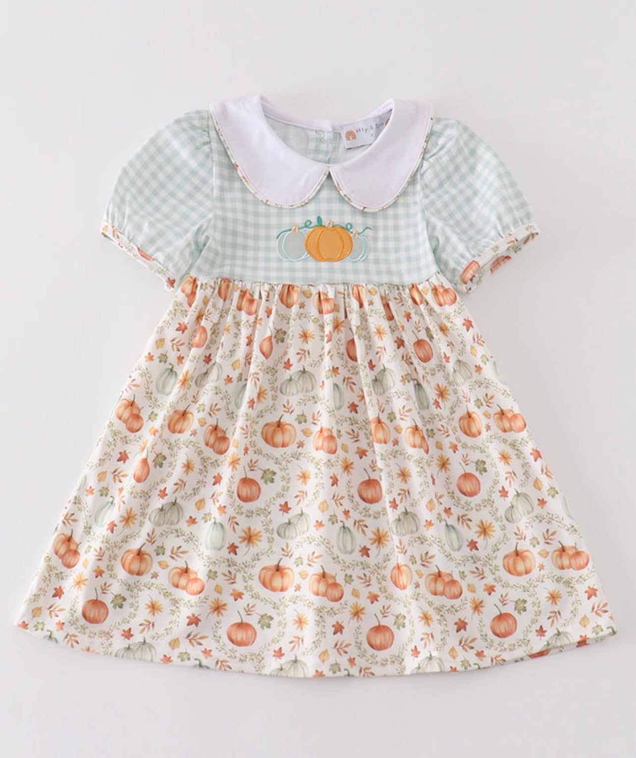 Pumpkin Embroidery Dress