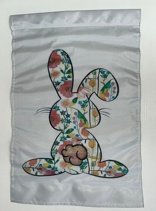 Bunny Floral Flag