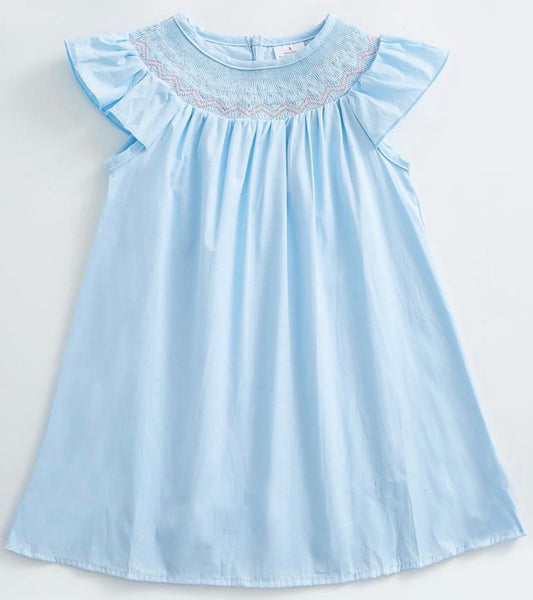 Blue Smocked Dress